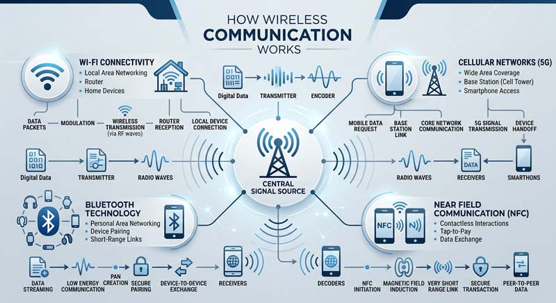 Comment fonctionne la communication sans fil ? infographie comment fonctionne communication sans fil infographie-comment-fonctionne-communication-sans-fil